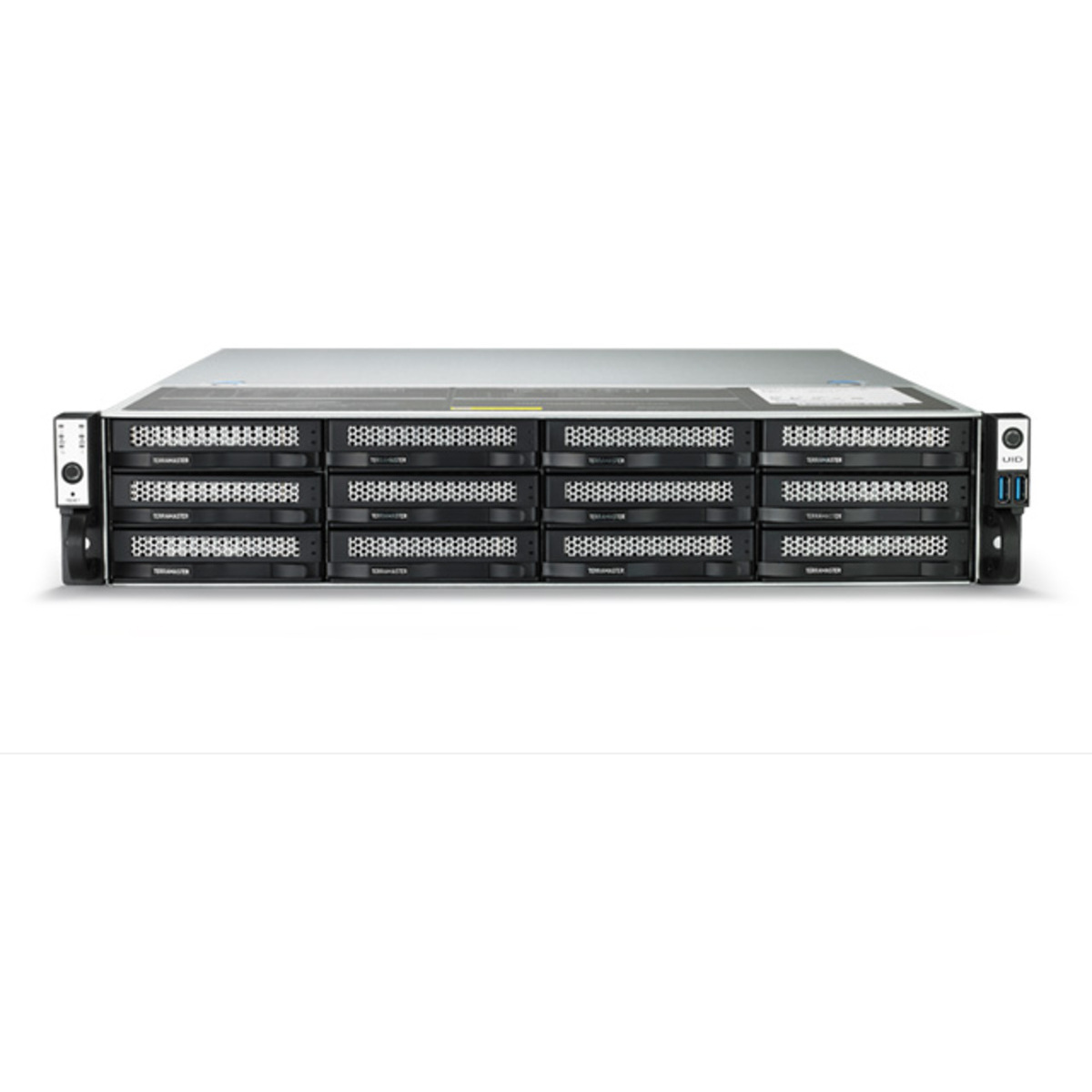 TerraMaster U12-722-2224 4tb 12-Bay RackMount Large Business / Enterprise NAS - Network Attached Storage Device 8x500gb Crucial MX500 CT500MX500SSD1 2.5 560/510MB/s SATA 6Gb/s SSD CONSUMER Class Drives Installed - Burn-In Tested U12-722-2224