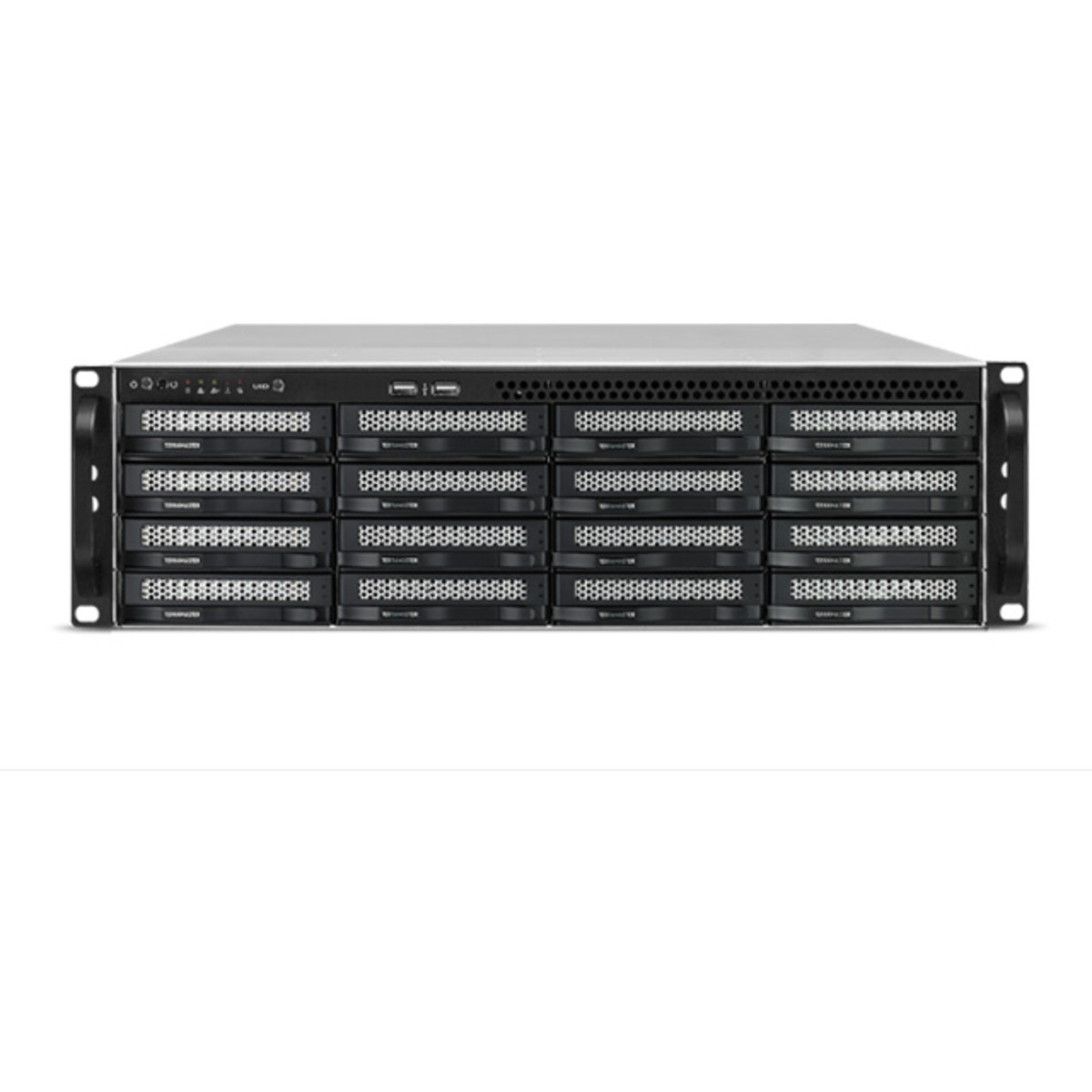 TerraMaster U16-722-2224 100tb 16-Bay RackMount Large Business / Enterprise NAS - Network Attached Storage Device 10x10tb Seagate EXOS X18 ST10000NM018G 3.5 7200rpm SATA 6Gb/s HDD ENTERPRISE Class Drives Installed - Burn-In Tested U16-722-2224