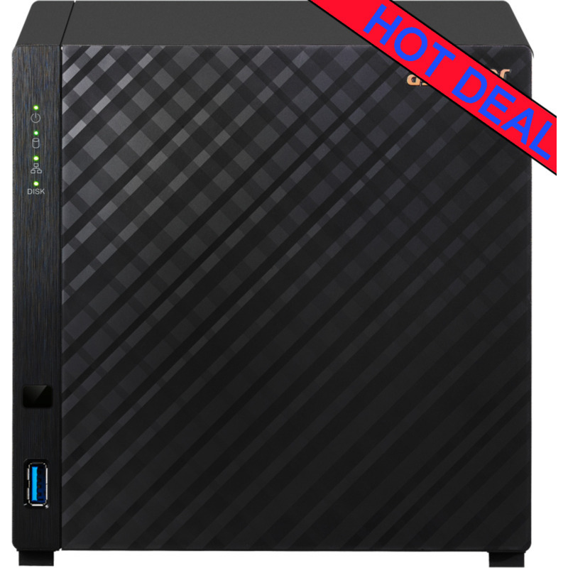 ASUSTOR DRIVESTOR 4 Gen2 AS1204T 16tb NAS 4x4tb Toshiba MN Series HDD Drives Installed - ON SALE