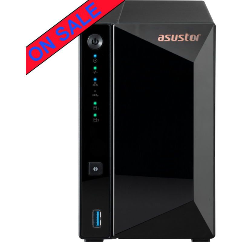 ASUSTOR DRIVESTOR 2 Pro AS3302T 20tb NAS 2x10tb Seagate IronWolf Pro HDD Drives Installed - ON SALE