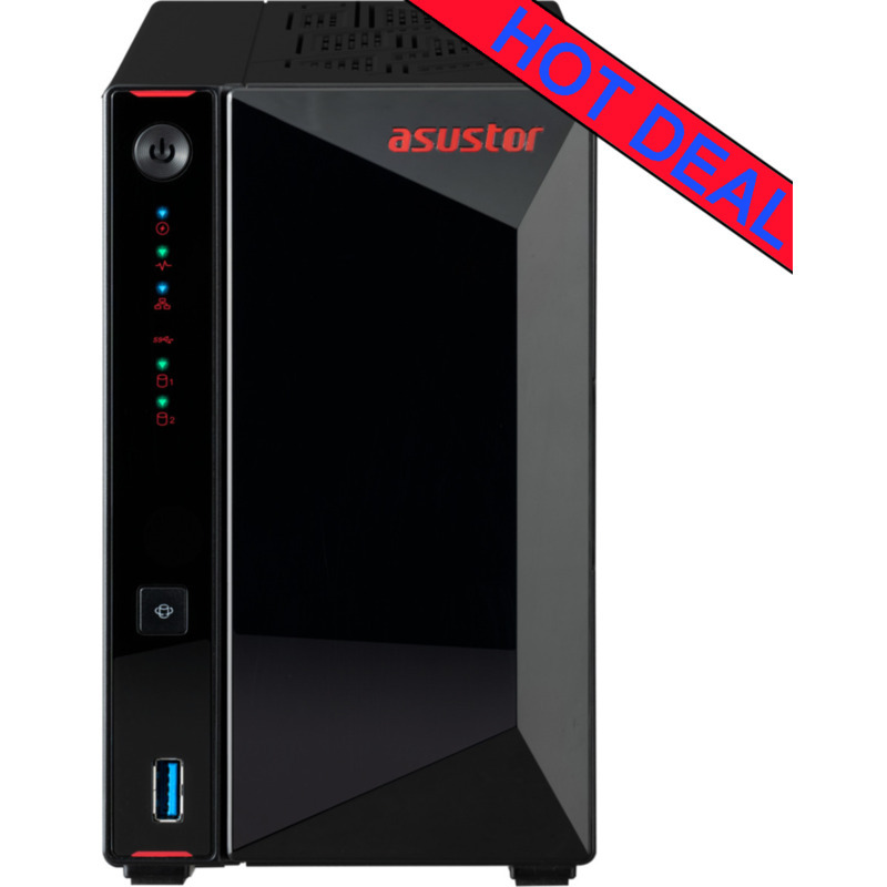 ASUSTOR Nimbustor 2 Gen2 AS5402T 8tb NAS 2x4tb Toshiba N300 HDD Drives Installed - ON SALE - FREE RAM UPGRADE