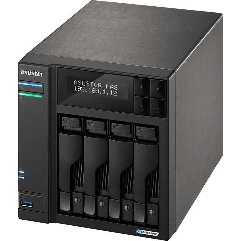ASUSTOR AS6604T NAS - Network Attached Storage Device Burn-In Tested Configurations - FREE RAM UPGRADE