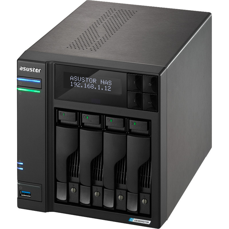 ASUSTOR AS6704T NAS - Network Attached Storage Device Burn-In Tested Configurations - FREE RAM UPGRADE