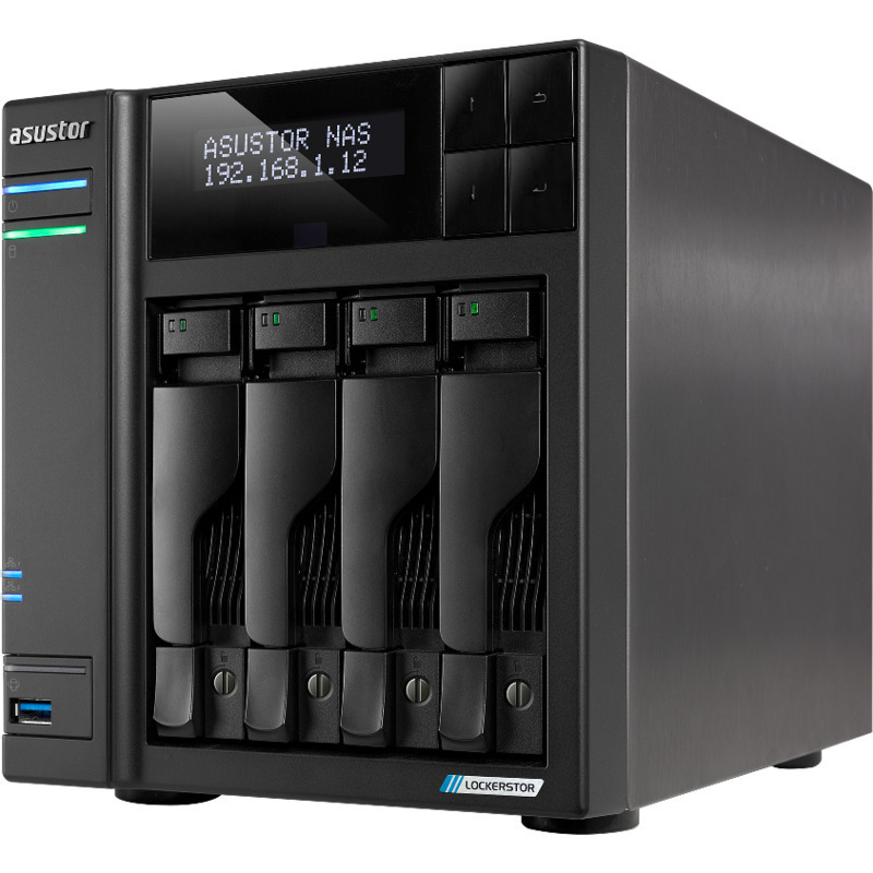 ASUSTOR AS6704T NAS - Network Attached Storage Device Burn-In Tested Configurations - FREE RAM UPGRADE