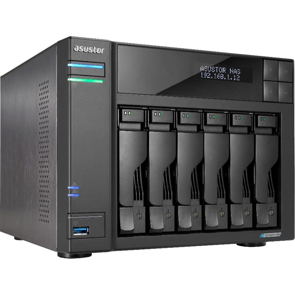 ASUSTOR LOCKERSTOR 6 Gen2+ AS6706T v2 6-Bay NAS - Network Attached Storage Device Burn-In Tested Configurations