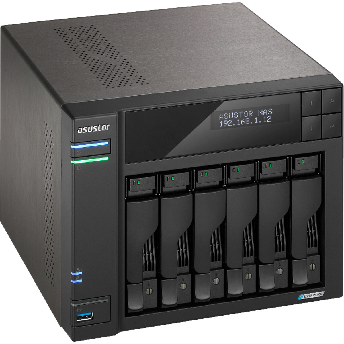 ASUSTOR LOCKERSTOR 6 Gen2+ AS6706T v2 6-Bay NAS - Network Attached Storage Device Burn-In Tested Configurations