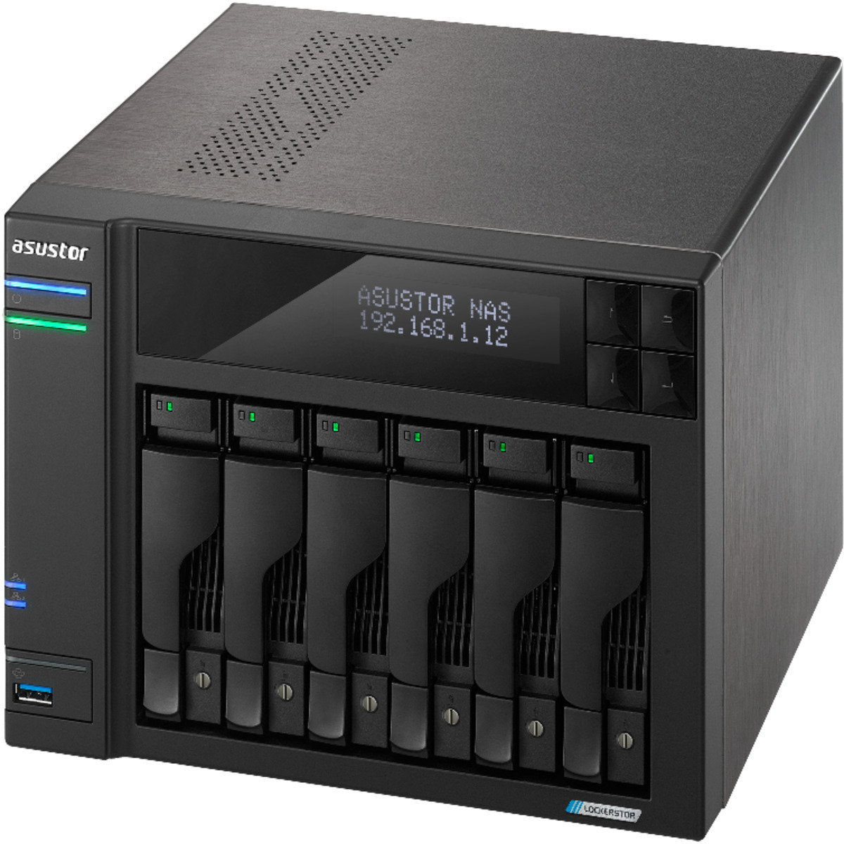 ASUSTOR LOCKERSTOR 6 Gen2+ AS6706T v2 6-Bay NAS - Network Attached Storage Device Burn-In Tested Configurations