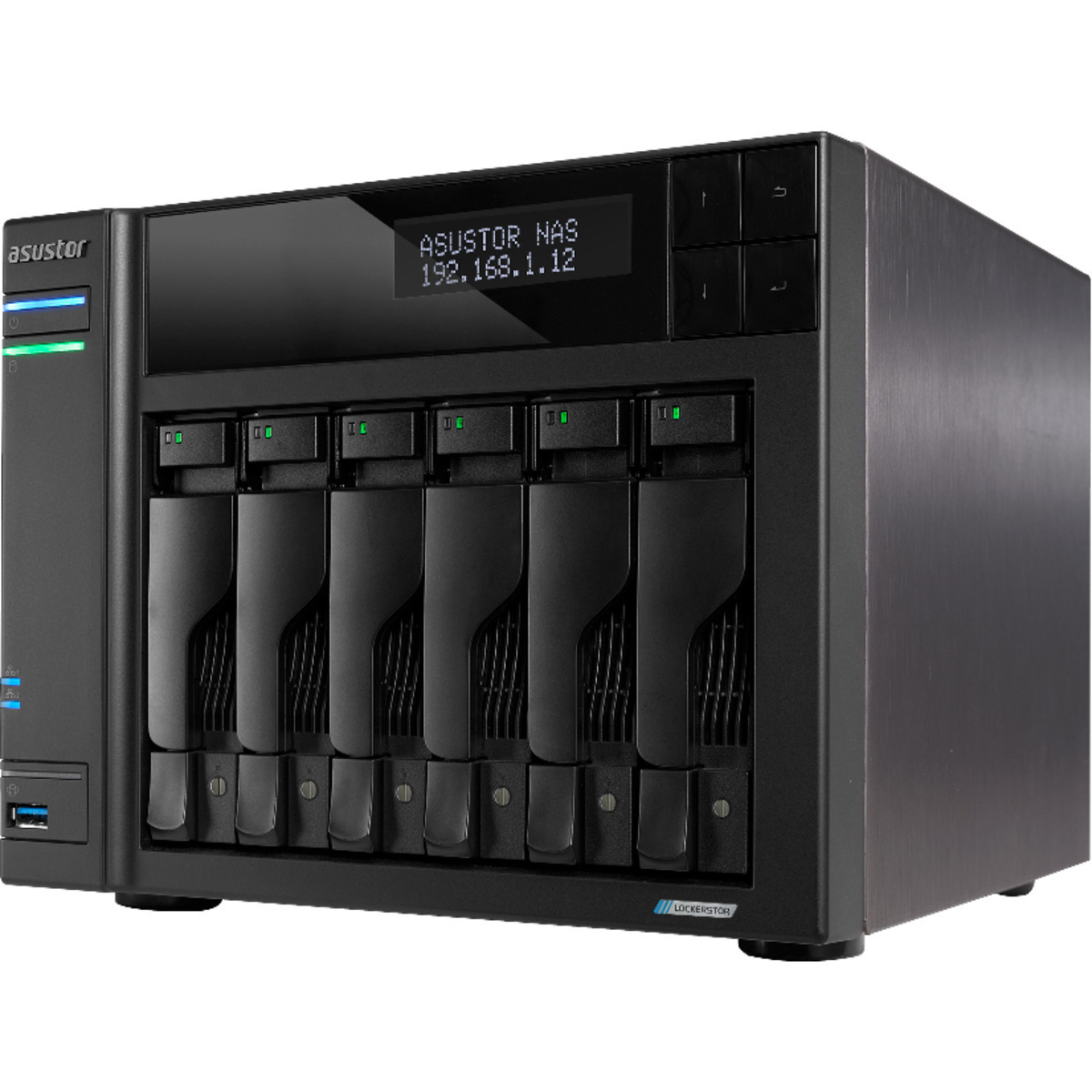 ASUSTOR LOCKERSTOR 6 Gen2+ AS6706T v2 6-Bay NAS - Network Attached Storage Device Burn-In Tested Configurations