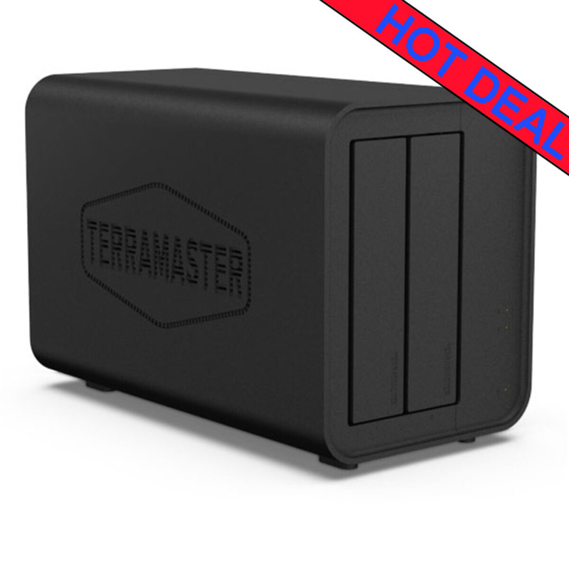 TerraMaster D2-320 8tb DAS 2x4tb Toshiba MN Series HDD Drives Installed - ON SALE