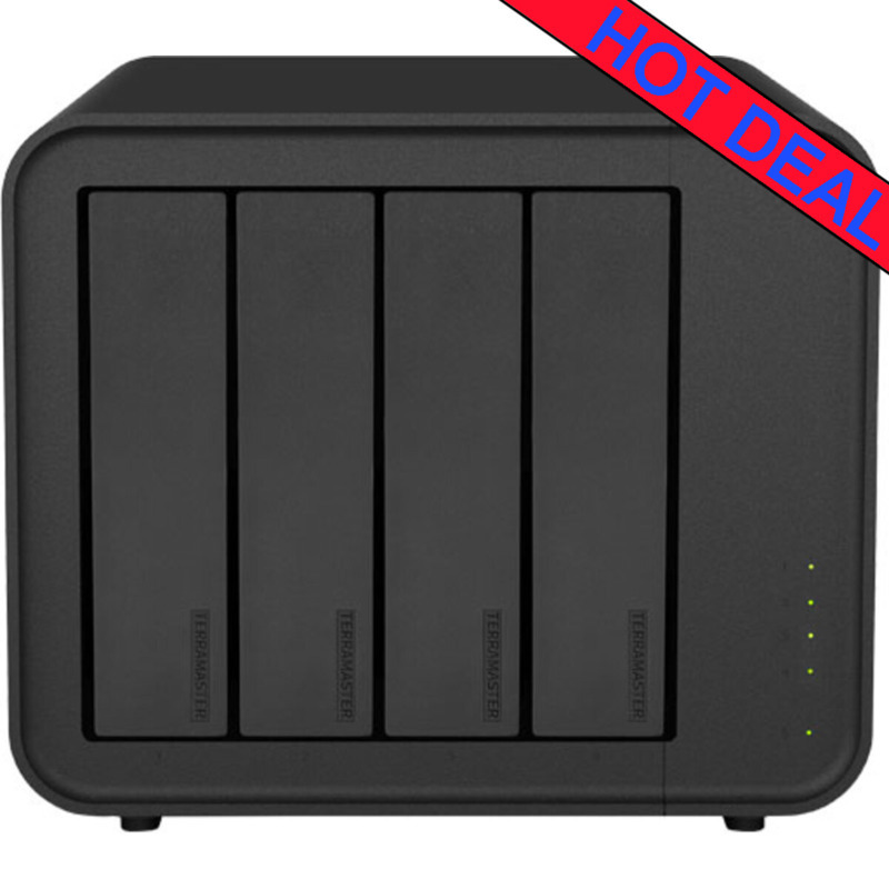 TerraMaster D8 Hybrid 104tb DAS 4x26tb WD Gold HDD Drives Installed - ON SALE