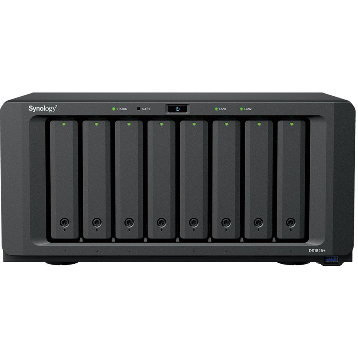 Synology DiskStation DS1825+ Desktop 8-Bay Multimedia / Power User / Business NAS - Network Attached Storage Device Burn-In Tested Configurations - FREE RAM UPGRADE DiskStation DS1825+