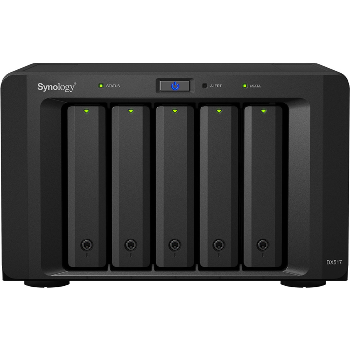 buy $2208 Synology DX517 80tb Desktop Expansion Enclosure 5x16000gb Toshiba Enterprise Capacity MG08ACA16TE 3.5 7200rpm SATA 6Gb/s HDD ENTERPRISE Class Drives Installed - Burn-In Tested - nas headquarters buy network attached storage server device das new raid-5 free shipping usa DX517