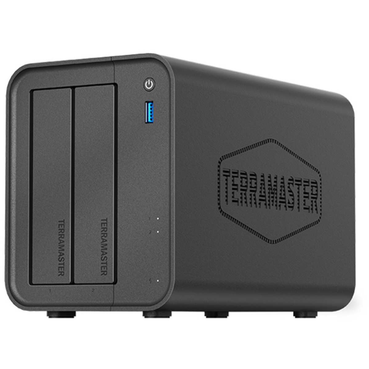 TerraMaster F2-425 24tb 2-Bay Desktop Personal / Basic Home / Small Office NAS - Network Attached Storage Device 1x24tb Seagate IronWolf Pro ST24000NT002 3.5 7200rpm SATA 6Gb/s HDD NAS Class Drives Installed - Burn-In Tested - ON SALE F2-425