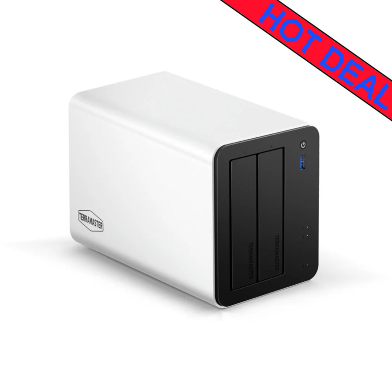 TerraMaster F2-425 PLUS 8tb NAS 2x4tb Toshiba N300 HDD Drives Installed - ON SALE