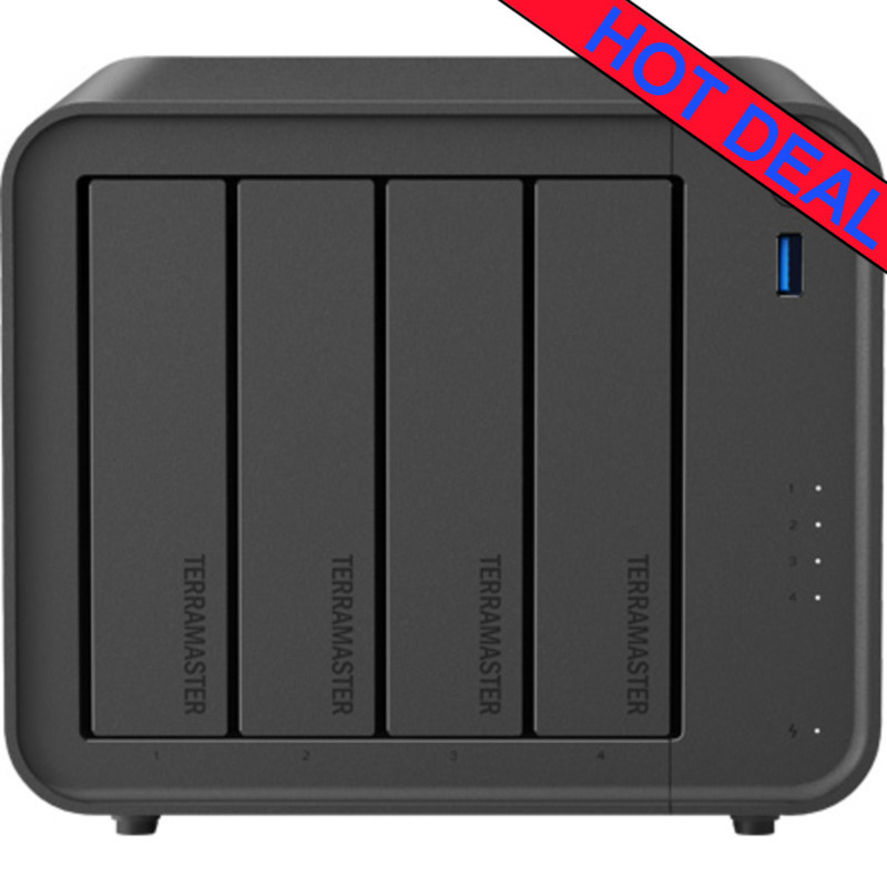 TerraMaster F4-425 16tb NAS 4x4tb Toshiba N300 HDD Drives Installed - ON SALE