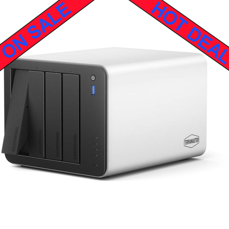 TerraMaster F4-425 PRO 104tb NAS 4x26tb WD Gold HDD Drives Installed - ON SALE