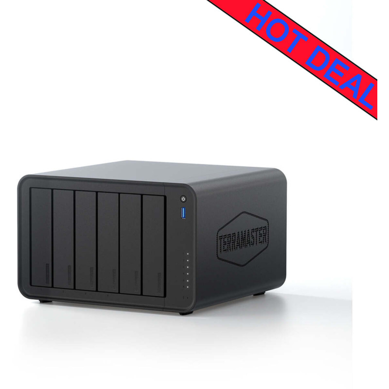 TerraMaster F6-425 PRO 156tb DAS-NAS 6x26tb WD Gold HDD Drives Installed - ON SALE - FREE RAM UPGRADE