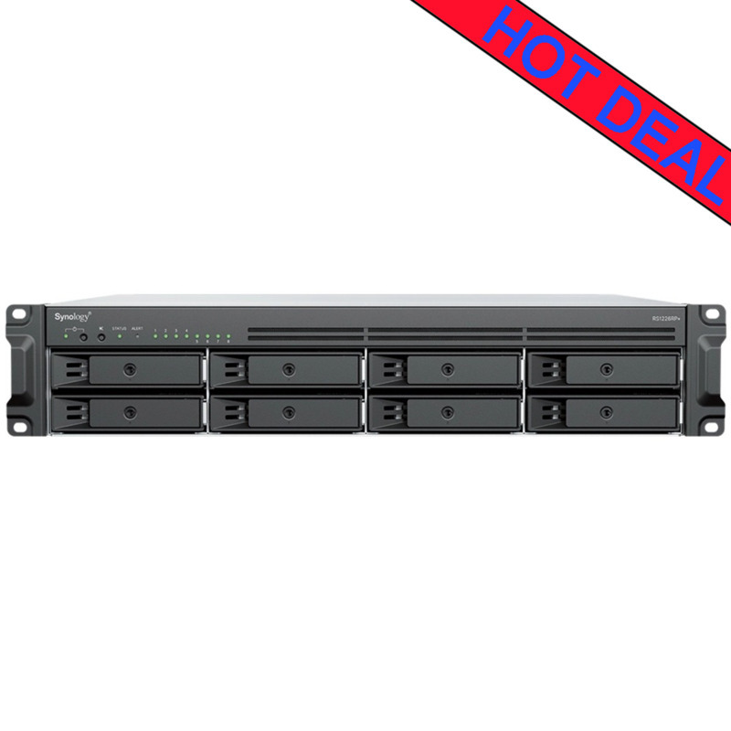 Synology RackStation RS1226RP+ 208tb NAS 8x26tb WD Gold HDD Drives Installed - ON SALE - FREE RAM UPGRADE