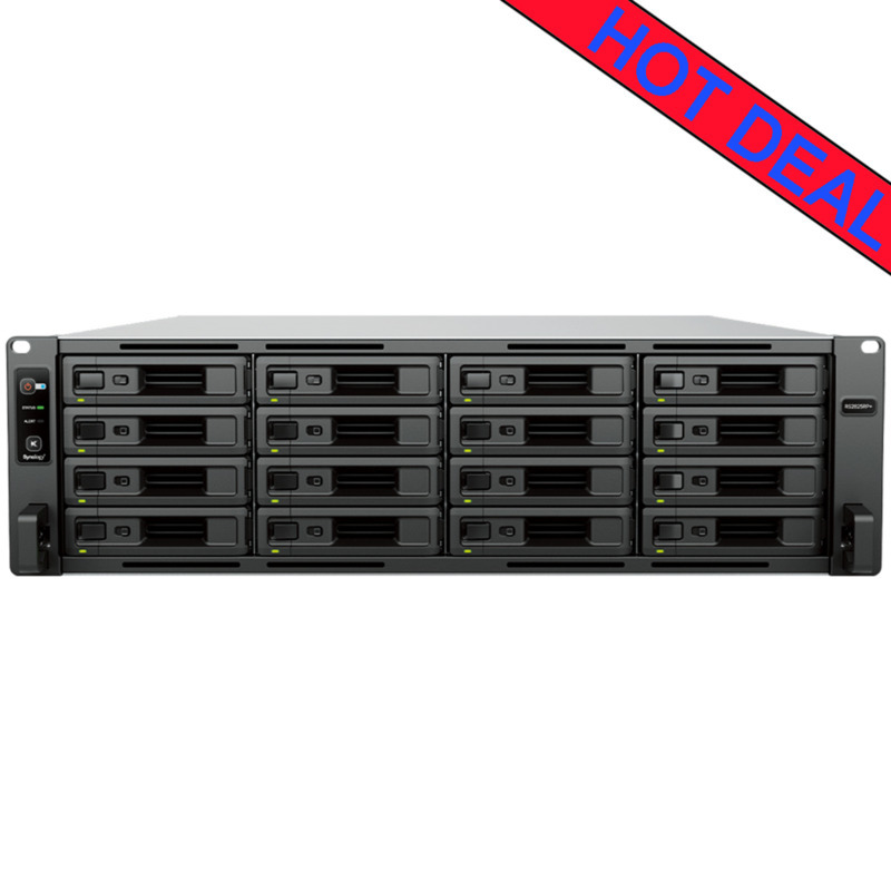 Synology RackStation RS2825RP+ 64tb NAS 16x4tb Toshiba N300 HDD Drives Installed - ON SALE - FREE RAM UPGRADE
