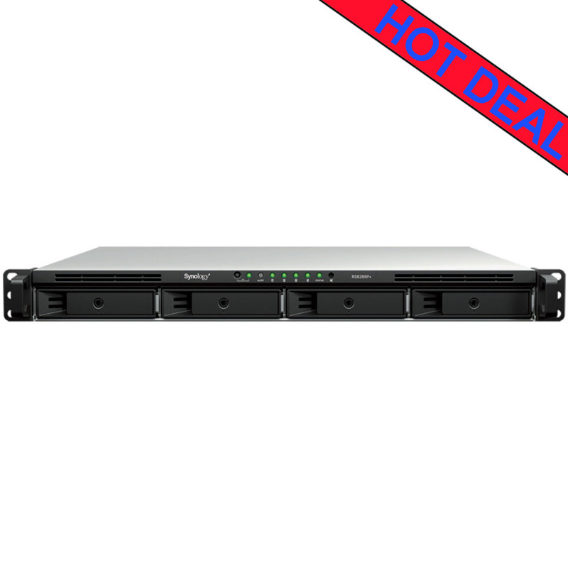 Synology RackStation RS826RP+ 104tb NAS 4x26tb WD Gold HDD Drives Installed - ON SALE - FREE RAM UPGRADE
