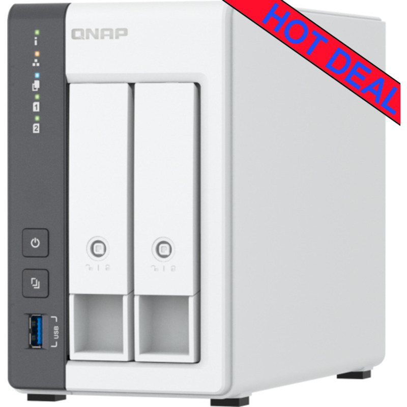 QNAP TS-216G 8tb NAS 2x4tb WD Blue HDD Drives Installed - ON SALE