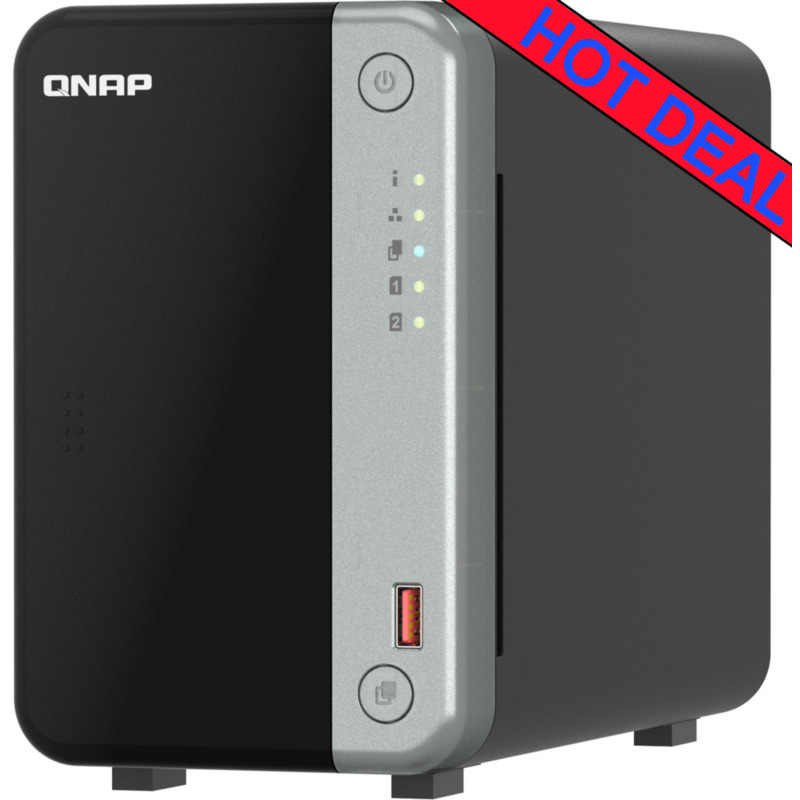 QNAP TS-262A 52tb NAS 2x26tb WD Gold HDD Drives Installed - ON SALE