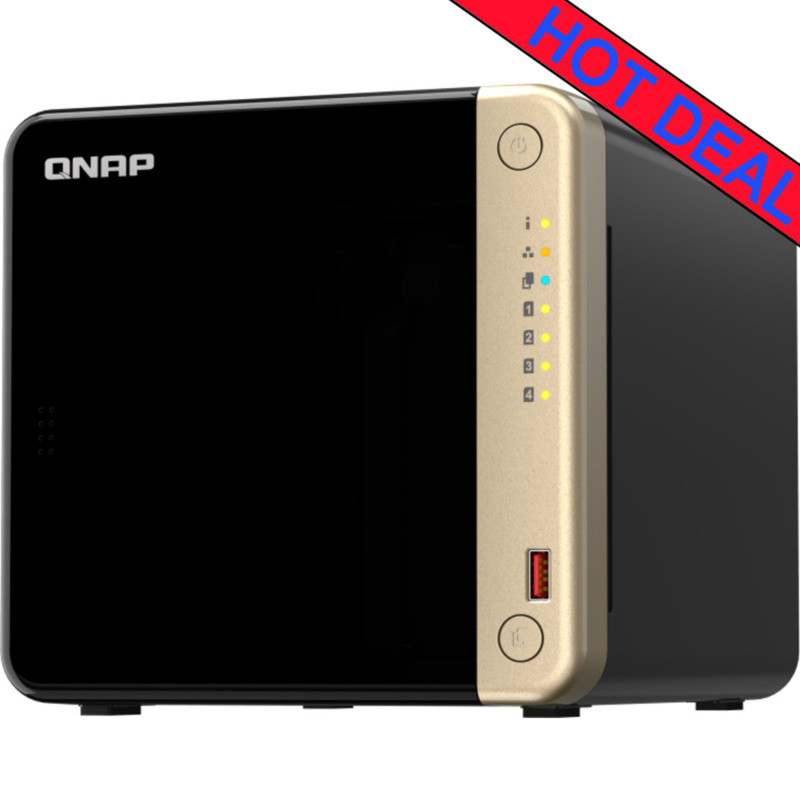 QNAP TS-464 16tb NAS 4x4tb Toshiba N300 HDD Drives Installed - ON SALE