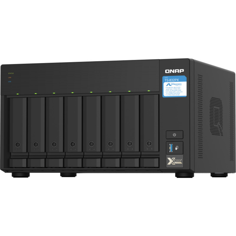 QNAP TS-832PX NAS - Network Attached Storage Device Burn-In Tested Configurations - FREE RAM UPGRADE