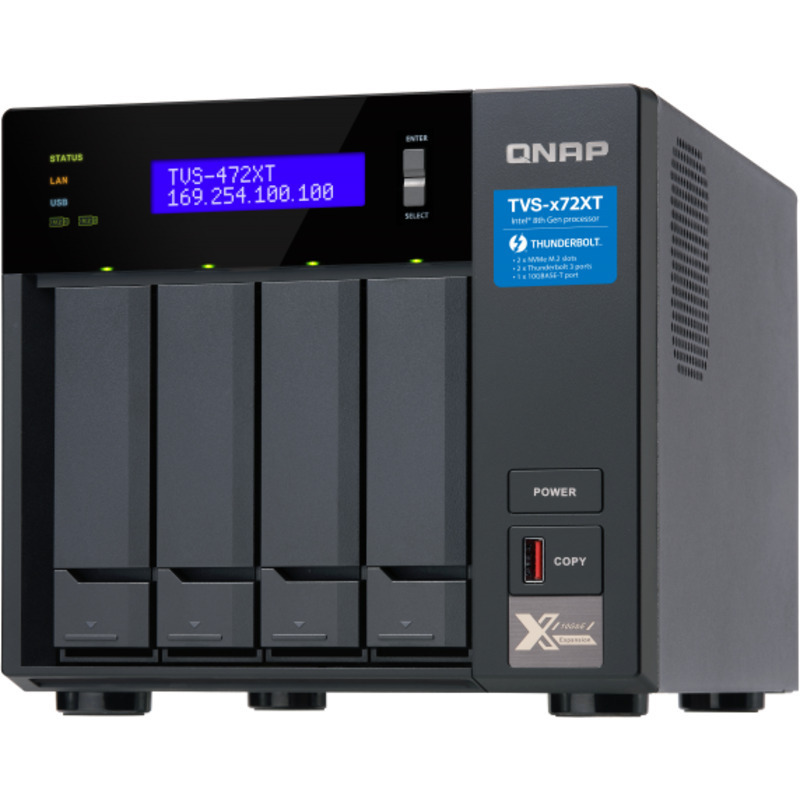 QNAP TVS-472XT DAS-NAS - Combo Direct + Network Storage Device Burn-In Tested Configurations - FREE RAM UPGRADE