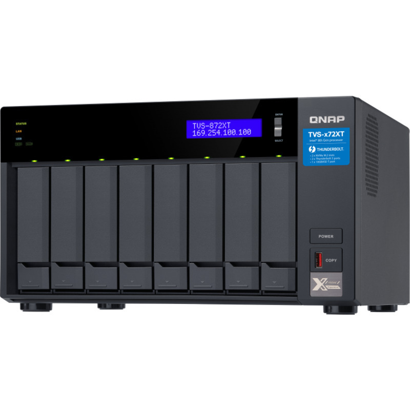QNAP TVS-872XT DAS-NAS - Combo Direct + Network Storage Device Burn-In Tested Configurations