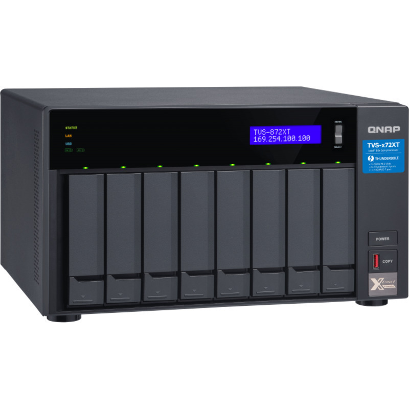 QNAP TVS-872XT DAS-NAS - Combo Direct + Network Storage Device Burn-In Tested Configurations