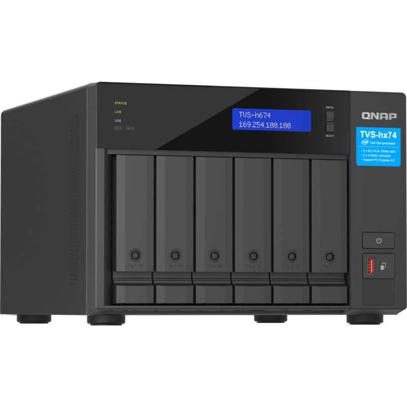 QNAP TVS-h674-i3 NAS - Network Attached Storage Device Burn-In Tested Configurations