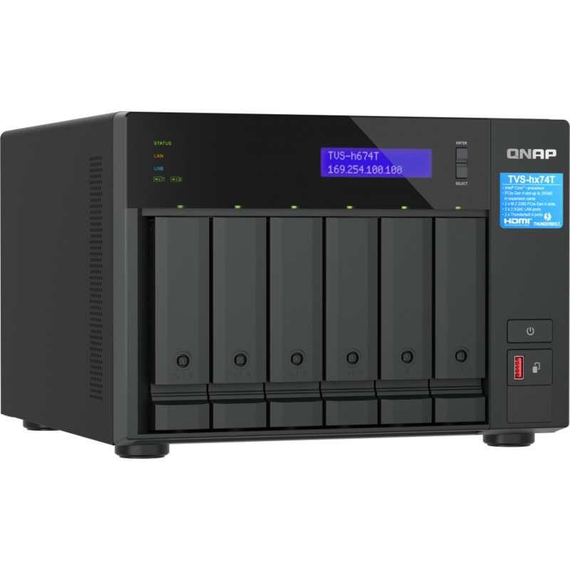 QNAP TVS-h674T-i5 DAS-NAS - Combo Direct + Network Storage Device Burn-In Tested Configurations