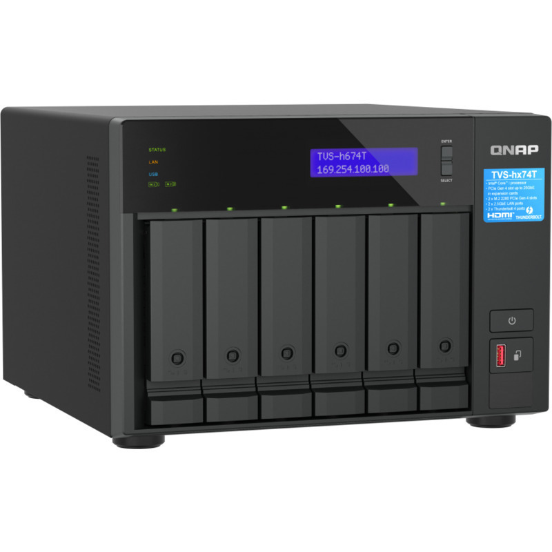 QNAP TVS-h674T-i5 DAS-NAS - Combo Direct + Network Storage Device Burn-In Tested Configurations