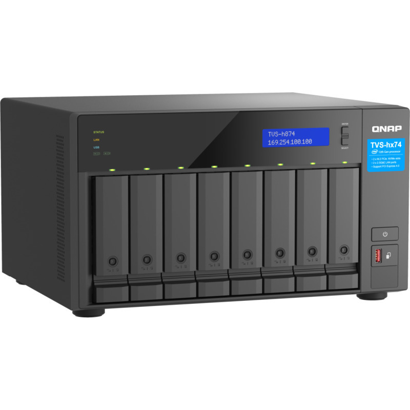 QNAP TVS-h874-i7 NAS - Network Attached Storage Device Burn-In Tested Configurations