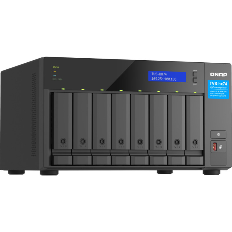 QNAP TVS-h874-i7 NAS - Network Attached Storage Device Burn-In Tested Configurations