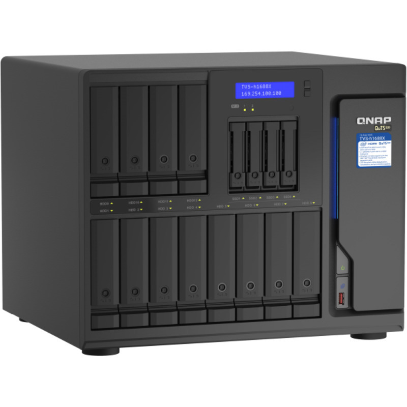 QNAP TVS-h1688X NAS - Network Attached Storage Device Burn-In Tested Configurations